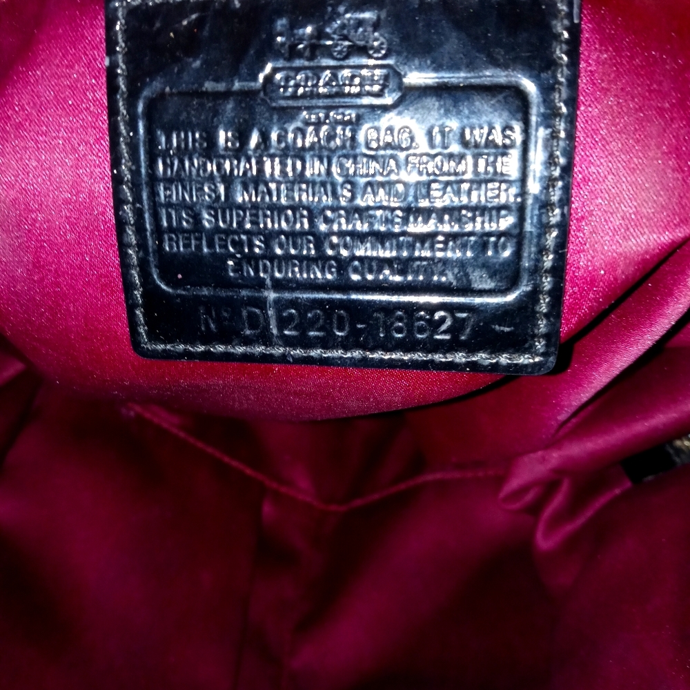 Authentic coach handbag